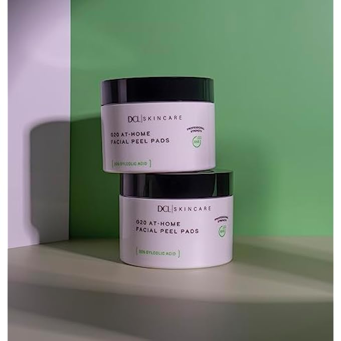 DCL SKINCARE G20 RADIANCE PEEL, CLINICAL DOSE DERM TESTED 20% GLYCOLIC ACID RESURFACING PADS, REDUCES FINE LINES AND WRINKLES, 50 COUNT - Image 3